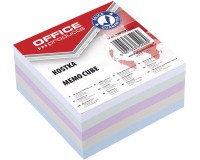 OFFICE products memo cube refill, 8.5 x 8.5 x 4 cm, assorted colors