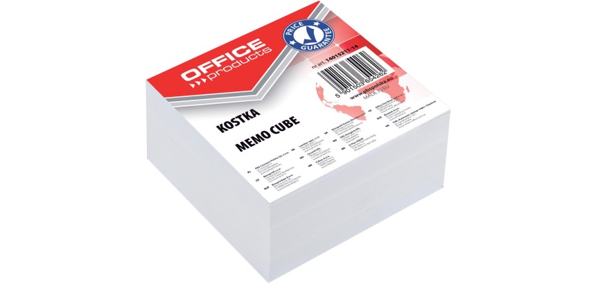 OFFICE products vulling memokubus, 8,5 x 8,5 x 4 cm, wit