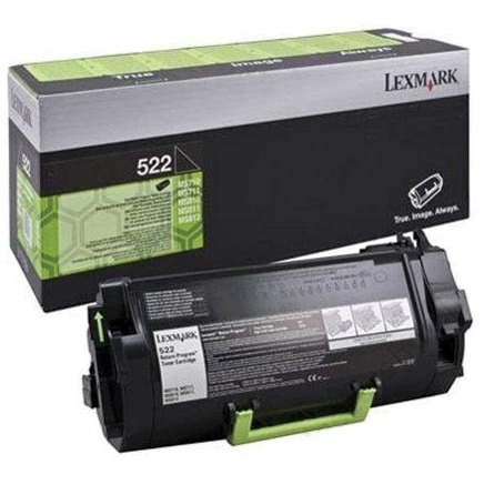 Lexmark Toner Kit zwart return program 522 - 6000 pagina's - 52D2000