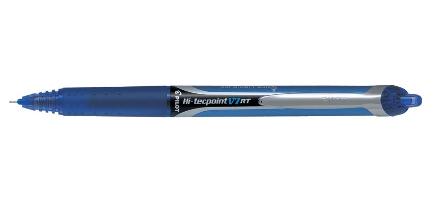 Pilot Roller Hi-Tecpoint V7 RT Retractable, 0.35 mm, blue