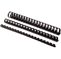 Fellowes reliures, paquet de 100 pièces, 8 mm, noir