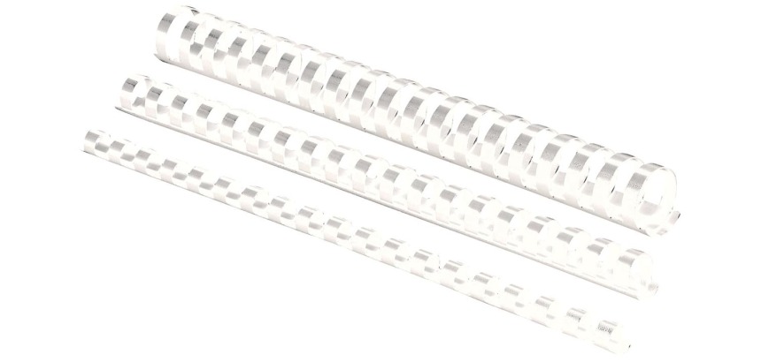 Fellowes bindings, pack of 100 pieces, 10 mm, white