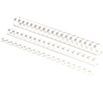 Fellowes-Bindung, 12mm, 21 Ringe, A4, weiß, 100 Stück