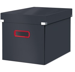 Leitz Cosy Click & Store cube boîte de classement grande, gris