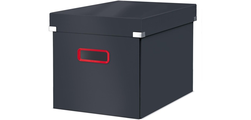 Leitz Cosy Click & Store cube boîte de classement grande, gris