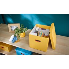 Leitz Cosy Click & Store cube boîte de classement grande, jaune