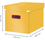 Leitz Cosy Click & Store cube boîte de classement grande, jaune