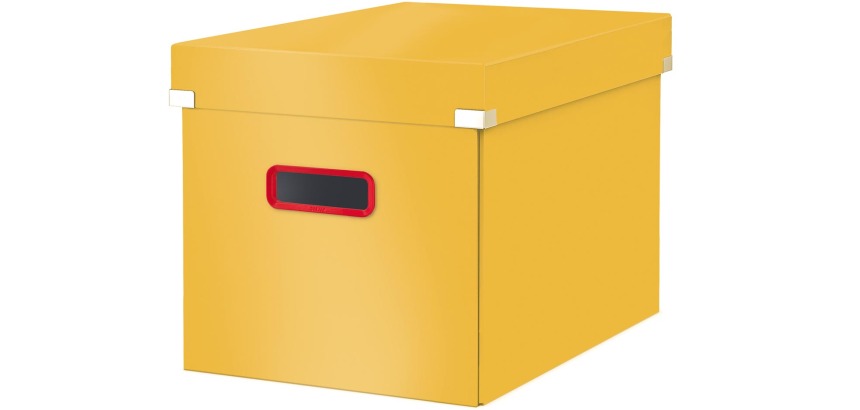 Leitz Cosy Click & Store cube boîte de classement grande, jaune