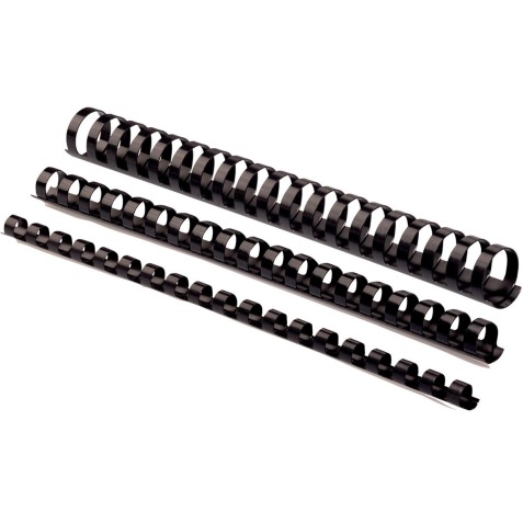 Fellowes reliures, paquet de 100 pièces, 16 mm, noir