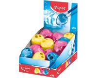 Maped taille-crayon i-gloo, 2 trous, couleurs assorties