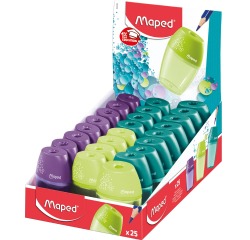 Maped taille-crayon Shaker 1 trou, couleurs assorties