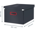 Leitz Cosy Click & Store middelgrote opbergdoos, grijs