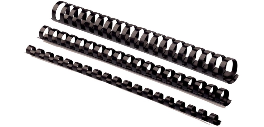 Fellowes reliures, paquet de 50 pièces, 28 mm, noir