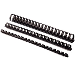 Fellowes reliures, paquet de 50 pièces, 38 mm, noir