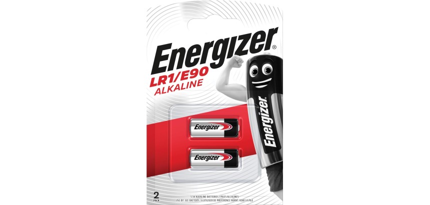 Energizer pile Alcaline LR1/E90, blister de 2 pièces