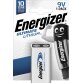 Energizer batterij Lithium 9V, op blister