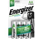 Energizer piles rechargeables Extreme AA, blister de 4 pièces
