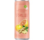 Fruji limonade, sparkling grapefruit & ginger Bio, canette de 25 cl, paquet de 12 pièces