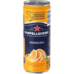 San Pellegrino limonade orange, canette mince