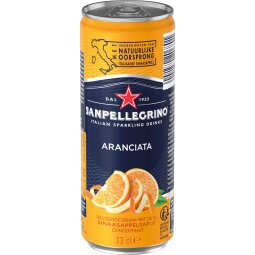 San Pellegrino limonade sinaasappel, sleek blik