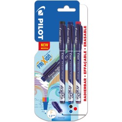 Pilot feutre Frixion Basic, couleurs assorties, set de 3 pièces