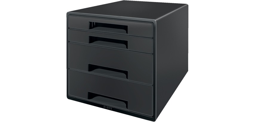 Leitz Recycle ladenblok, 4 laden, zwart