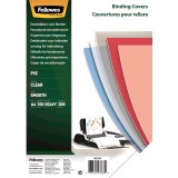 Fellowes couvertures, ft A4, PVC, 300 micron, paquet de 100 pièces, transparent