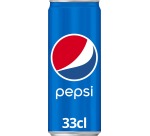 Pepsi refreshing drink, sleek 33 cl can, pack of 24 pieces