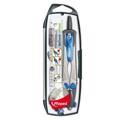 Maped passer Technic Compact 5-delige passerdoos: 1 passer Technic Compact, 1 kokertje potloodstiften,...