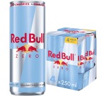 Red Bull boisson énergisante, zero, cannette de 25 cl, paquet de 4