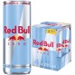 Red Bull boisson énergisante, zero, cannette de 25 cl, paquet de 4