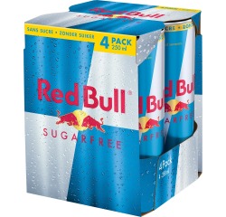 Red Bull sans sucre 25 cl - Carton de 4