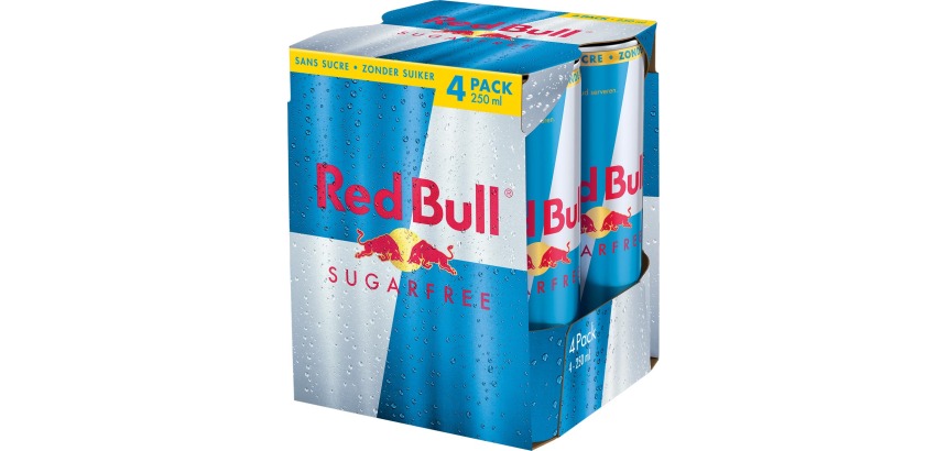 Red Bull sans sucre 25 cl - Carton de 4