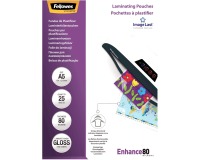 Fellowes Laminierfolien A5 - 2 x 80 µ - Glänzend - Packung mit 25