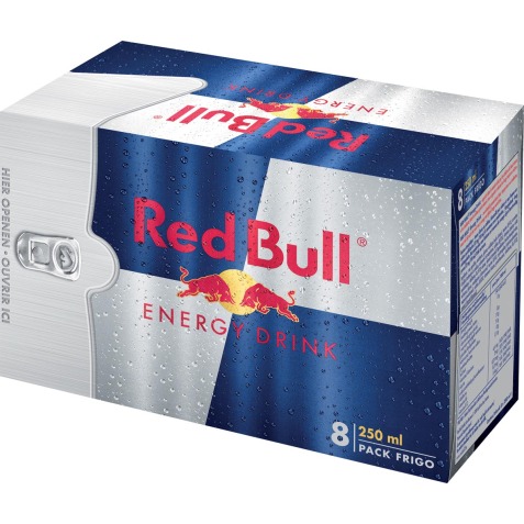 Red Bull 25 cl - 8 canettes