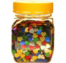 Bouhon pot de confetti coeurs (160 g)