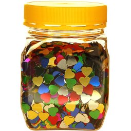 Bouhon pot confetti hartjes (160 g)