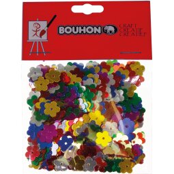 Bouhon confetti bloem, assorti, blister van 15 g