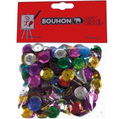 Bouhon confettis cuvette, assorti, blister de 20 g