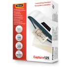 Fellowes Laminierhülle Capture125 ft 65 x 95 mm, 250 Mikrometer (2 x 125 Mikrometer), Packung mit 100