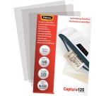 Fellowes Laminierhülle Capture125 ft 65 x 95 mm, 250 Mikrometer (2 x 125 Mikrometer), Packung mit 100