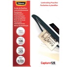 Fellowes pochette à plastifier Capture125 ft 75 x 105 mm, 250 microns (2 x 125 microns), paquet de 100