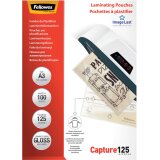 Fellowes pochette à plastifier Capture125, ft A3, 250 microns (2 x 125 microns), paquet de 100 pièces