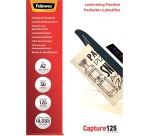 Fellowes Capture125 laminating pouches A2, 250 microns (2 x 125 microns), pack of 50 pieces