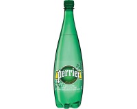 Perrier bruiswater, fles van 1 liter, pak van 6 stuks