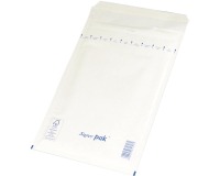 OFFICE products bubble envelopes, adhesive strip, 150 x 215 mm, white, pack of 5 pieces