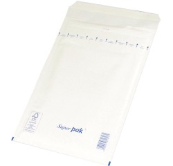 OFFICE products enveloppes à bulles d'air, bande adhésive, 150 x 215 mm, blanc, paquet de 10 pièces