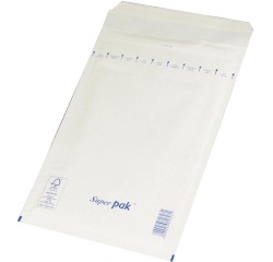 OFFICE products enveloppes à bulles d'air, bande adhésive, 220 x 265 mm, blanc, paquet de 10 pièces