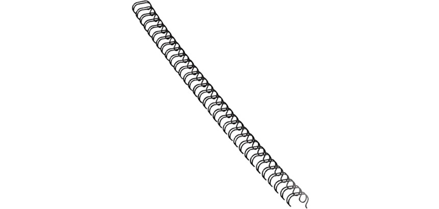 Fellowes peignes métalliques, boîte de 100 pièces, 12 mm, noir