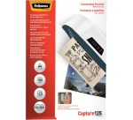 Fellowes pochette à plastifier Capture125 ft A4, 250 microns (2 x 125 microns), paquet de 100, auto-adhés